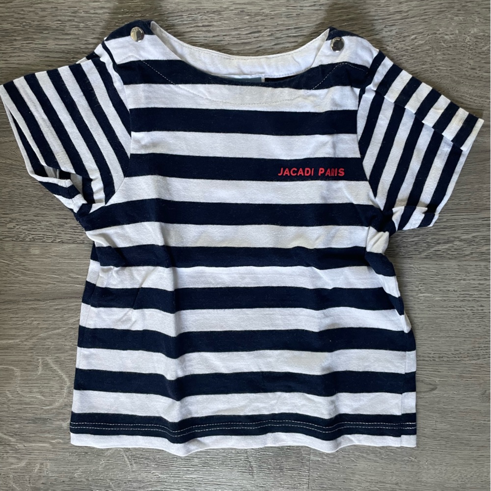 Jacadi striped shirt sleeve